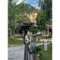 khăn len dạ ép hoa