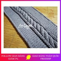 Khăn len đan tay, Khăn len handmade: Kiểu đan vặn thừng cách điệu