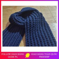 Khăn len đan tay - Khăn len handmade - Kiểu đan vặn thừng hai mặt
