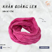 Khăn Len Ống Đan Tay Handmade Chất Liệu Visco Cao Cấp LyLyCraft Đan Thủ Công Làm Quà Tặng KHL106