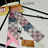 Khăn Lụa Bản nhỏ 6cm*100cm Thời Trang Mẫu Mới, Ruy Băng Lụa Họa Tiết Thương Hiệu Trendy Đa Năng-GERME