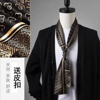 Khăn lụa cho nam 1793 người, áo sơ mi, khăn quàng cổ, khăn quàng cổ, khăn quàng cổ, khăn cổ điển 2024 thu đông