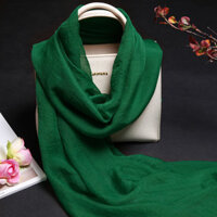 Khăn lụa thời trang Khăn quàng cổ nữ mỏng Khăn choàng chống nắng Khăn choàng màu xanh đậm