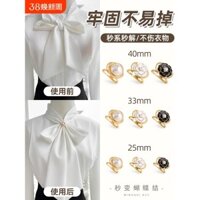 Khăn lụa trang trí ruy băng, khóa nút, khăn lụa mới 2024, khóa áo, khóa thắt lưng, vật phẩm nơ, khăn áo khoác