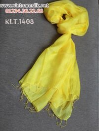 Khăn lụa trơn màu vàng