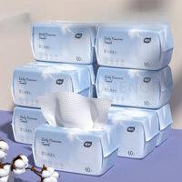 Khăn mặt dùng một lần, khăn mặt cotton kéo ra, khăn lau mặt, miếng bông tẩy trang, khăn cotton mềm