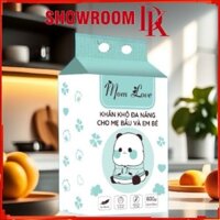 Khăn Mặt Khô Đa Năng Cho Mẹ Bầu Và Em Bé MOM LOVE 600gr Dùng 1 SHOWROM ĐĂNG KHUYÊN