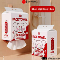 Khăn Mặt Khô NAMIKO Gấu Dâu Chất Liệu Cotton Mềm Thân Thiện Với Da