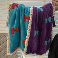 Khăn Mặt Mềm Mại Nhanh Khô Không Xơ Vải Viền Ren Hình Vuông Dành Cho Cặp Đôi