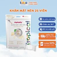 Khăn mặt nén Mamamy Tropical 240x200mm túi 25 viên