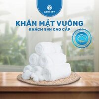 Khăn mặt vuông 34 x 34 cm hút nước cực tốt - Khăn mặt Cotton Cao Cấp - Khăn khách sạn 5 sao - Khăn Cotton 100 thiên nhiên