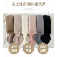 khăn nơ cổ lông cừu