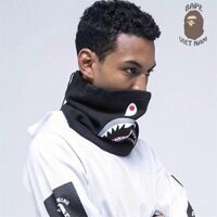 Khăn ống Bape Shark Black, Khăn trùm mặt Siêu ngầu hàng Siêu cấp 11 Bape VN