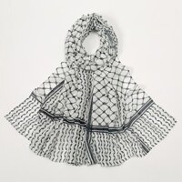Khăn Palestine Keffiyeh Dài Palestine Bandana In Thoáng Khí Nữ Hijab Keffiyeh Palestine Khăn Hijab bytumvn