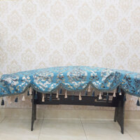 Khăn phủ đàn Guzheng Cổ Tranh mẫu xanh hạt châu