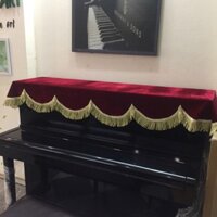 Khăn phủ đàn piano cơ (màu mận đỏ)