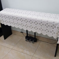 Khăn phủ đàn Piano điện Hoa Cúc Trắng