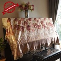 Khăn phủ đàn Piano họa tiết hoa hồng - KC02