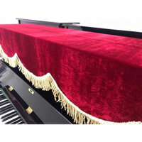 Khăn Phủ Piano Cơ chất liệu Nhung đỏ cao cấp Chống Bụi sang trọng