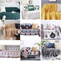Khăn phủ Sofa 💥 HÀNG CAO CẤP 💥 Thảm phủ Sofa phòng khách chống bụi bẩn, mền đắp thư giãn OCN107
