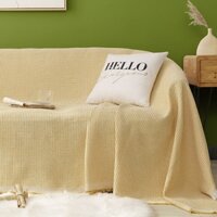 Khăn phủ sofa MENGNI vải cotton pha cỡ nhỏ thiết kế dễ thương
