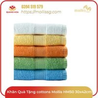 Khăn Quà Tặng cottons Mollis HM50 30x42cm