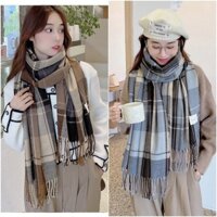 Khăn quàng cổ Cashmere 40x180 cm, Khăn len choàng cổ siêu ấm áp mùa đồng 2022