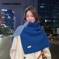 Khăn quàng cổ dệt kim FIGHTINPC, Khăn quàng cổ dày cổ tròn mềm mại Khăn len xẻ ấm áp mùa đông