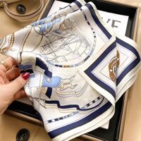 Khăn Quàng Cổ Lụa Hình Vuông Nhỏ Chống Nắng Phong Cách Hàn Quốc