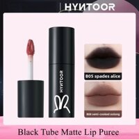 Khăn quàng cổ mới Hyntoor ống đen son dưỡng môi Velvet Matte Lip tráng men
