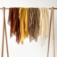 Khăn quàng cổ nhẹ Khăn choàng thoáng khí 20242.28 Khăn trùm đầu Cotton dài vừa phải màu trơn