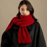 Khăn quàng cổ nữ Ins Hàn Quốc Joker Nhật Bản Dệt Kim Học Sinh Ấm Áp Đáng Yêu