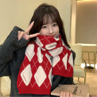 Khăn quàng cổ nữ mùa đông màu trơn trăm chiếc khăn dày ấm áp Nhật Bản