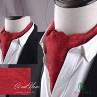 Khăn quàng cổ phong cách quý Tộc thời trang Anh Quốc ASCOT TIE Giangpkc K01-09 - Đỏ,116x16cm