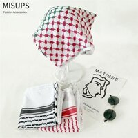 Khăn quàng cổ sa mạc MISUPS, Khăn trùm đầu Cotton chống gió trang trí đi bộ đường dài, Khăn choàng khăn xếp in hình đầu chống bụi cho nam nữ đi bộ đường dài