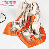 Khăn quàng cổ vuông Shanghai Story cho phụ nữ 2025, khăn cao cấp mới, hộp quà cho người lớn tuổi, khăn cho mẹ, áo khoác ngoài