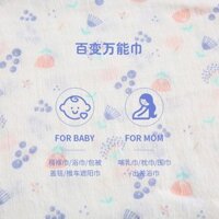 Khăn Quàng vải cotton nguyên chất cho trẻ sơ sinh nadoco khăn lau cho bé bú khăn che nắng cho xe đẩy 1.5 m siêu mỏng