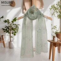 Khăn ren nữ MISUPS, Khăn choàng chống nắng phiên bản Hàn Quốc cổ điển, Khăn trùm đầu nữ thêu hoa dài