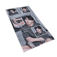 Khăn sợi nhỏ tùy chỉnh BTS Jeon Jung Kook 27 * 15,7 Inch, Khăn tay cá nhân Khăn mặt siêu mềm