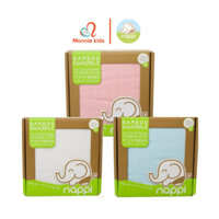 Khăn sợi tre đa năng cho bé Nappi 120x120 cm cotton organic - Monnie Kids