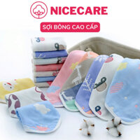 Khăn sữa, khăn xô cho bé NICECARE 6 lớp kháng khuẩn, siêu thấm hút, an toàn cho da, không bụi mịn