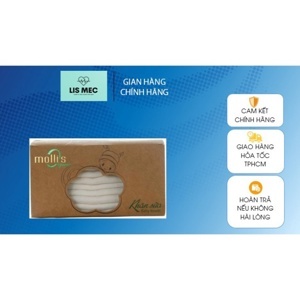 Khăn sữa Organic cao cấp Mollis P777 10 cái/hộp