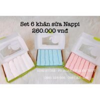 Khăn sữa sợi tre Nappi 6c ( Hộp)