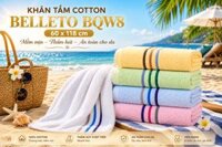 Khăn tắm Belleto Cotton BQW8 60x118cm 212g
