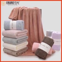 Khăn Tắm Bông Lông Cừu Hàn Quốc Khổ 70x140Cm Siêu Mềm Mịn, Thấm Hút Nước Cực Tốt, Thích Hợp Cho Mọi Loại Da
