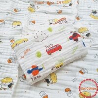 Khăn tắm cho bé, khăn xô quấn trẻ sơ sinh 5 lớp 95x105cm, mềm thấm hút nước tốt, nhiều họa tiết
