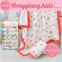 Khăn tắm cho bé, khăn xô tắm cho bé sơ sinh 6 lớp bo viền size 110*110cm cao cấp Binbestore