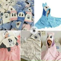 Khăn tắm choàng cho bé , khăn tắm có mũ cho bé, khăn choàng cho bé