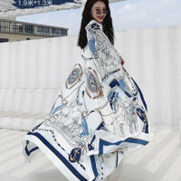 Khăn tắm chống nắng, khăn lụa lớn đa năng cho bãi biển, kỳ nghỉ, khăn choàng mùa hè, khăn gạc hai mặt cho phụ nữ, khăn Thái