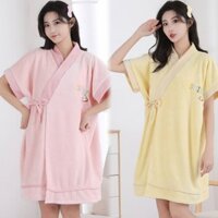 Khăn tắm có thể đeo được Áo choàng tắm gia đình Áo ngủ dành cho người lớn 3.252025Váy tắm dày mềm khô nhanh Yukata thấm nước